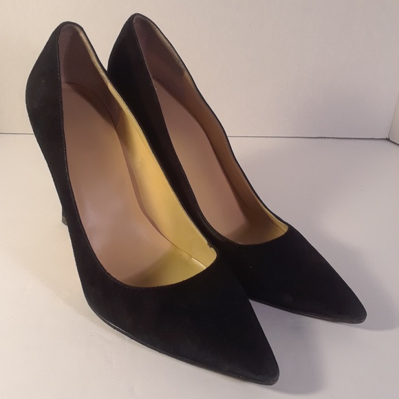 Ivanka Trump Shoes - Ivanka Trump Black Suede Pointed Toe Pumps
